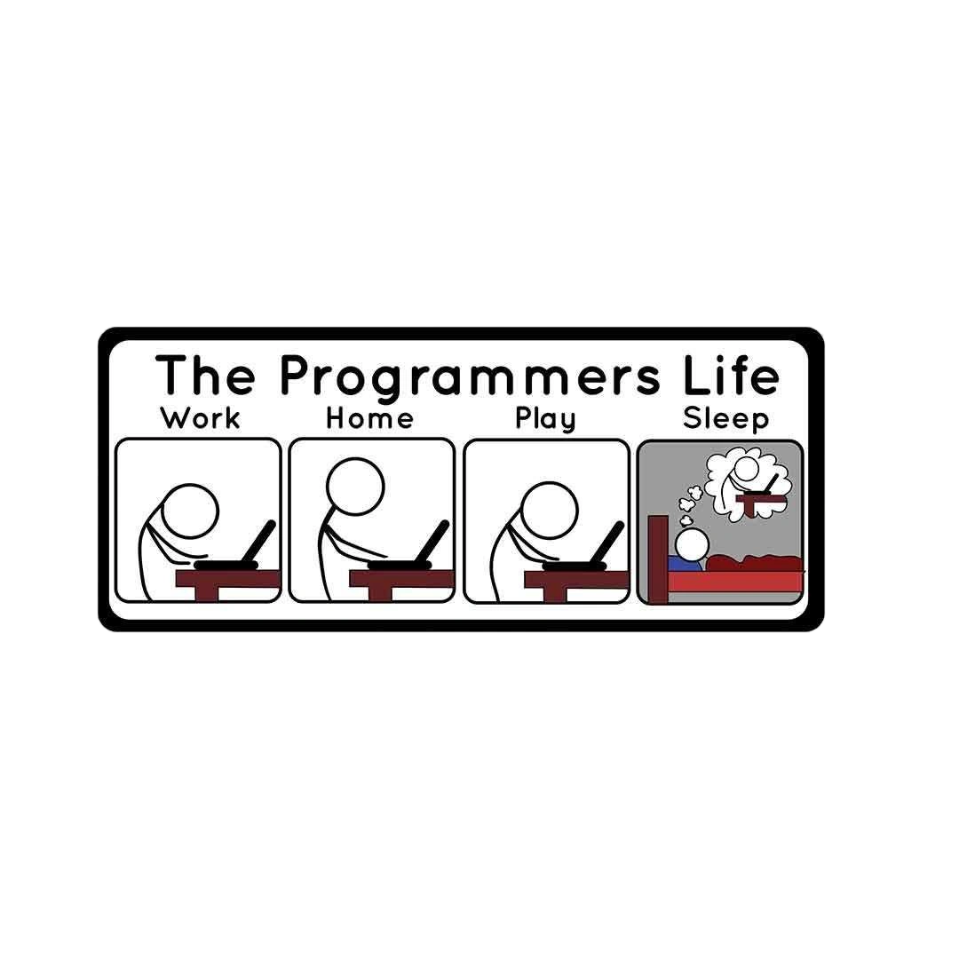 The Programmers Life Sticker